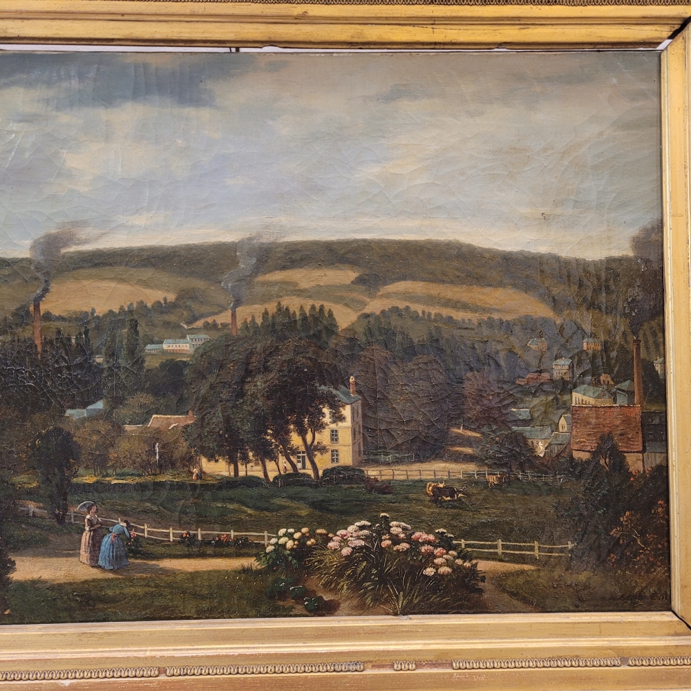 Narcisse Berchère, “Paisaje de Asnières-sur-Seine”, Francia, siglo XIX