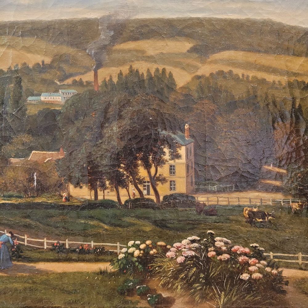 Narcisse Berchère, “Paisaje de Asnières-sur-Seine”, Francia, siglo XIX