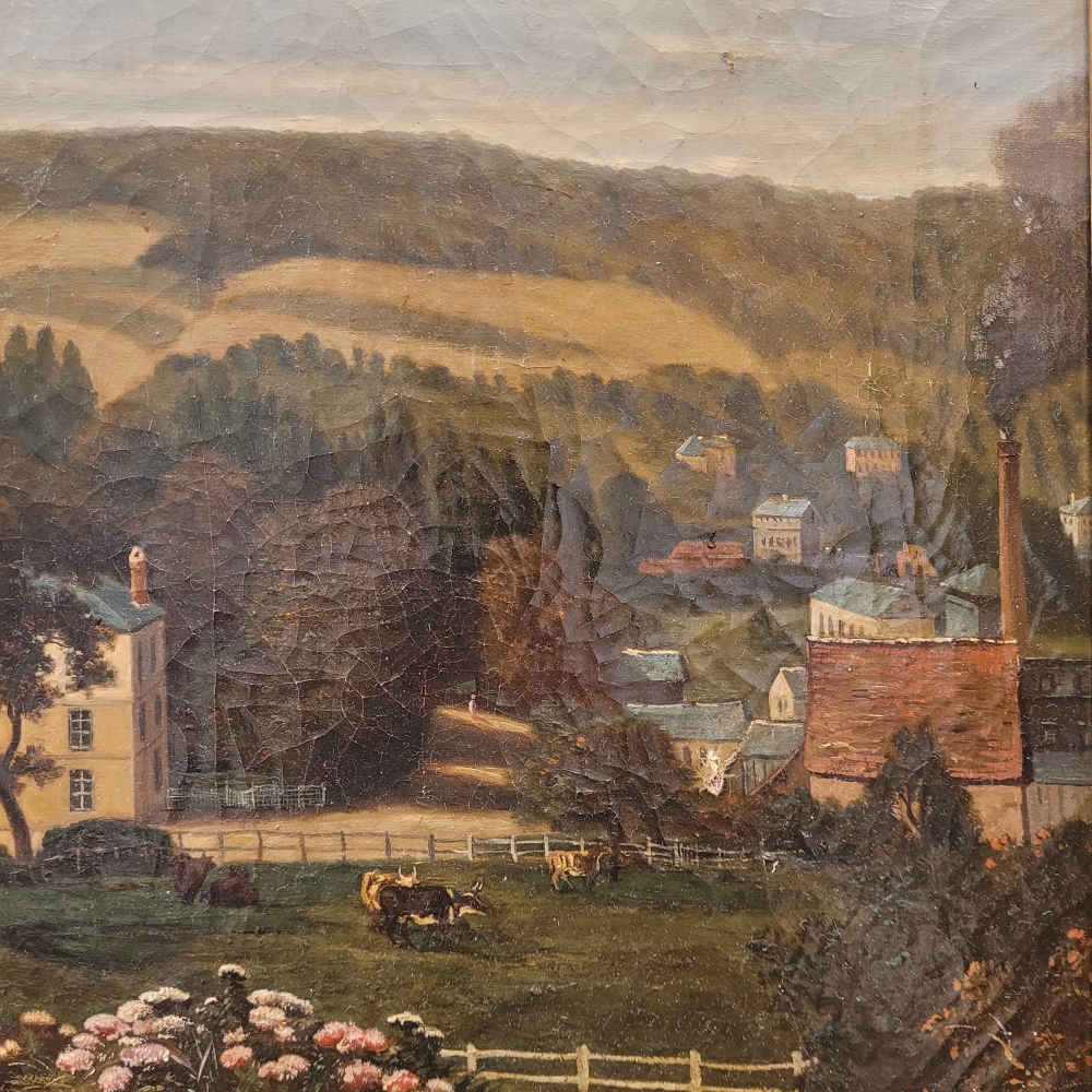 Narcisse Berchère, “Paisaje de Asnières-sur-Seine”, Francia, siglo XIX