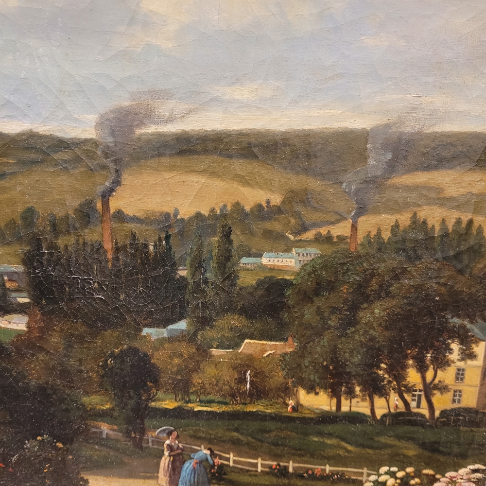 Narcisse Berchère, “Paisaje de Asnières-sur-Seine”, Francia, siglo XIX
