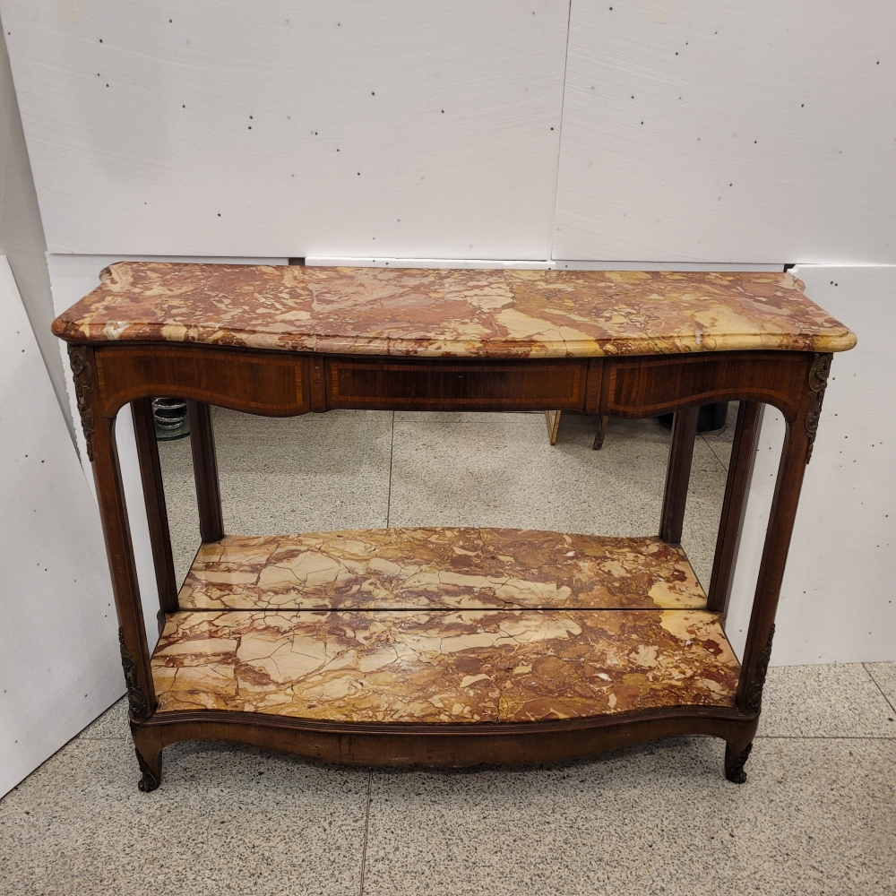 Mueble / consola, Faubourg St Honoré, palorosa, mármol y espejo, Napoleón III, Francia, siglo XIX