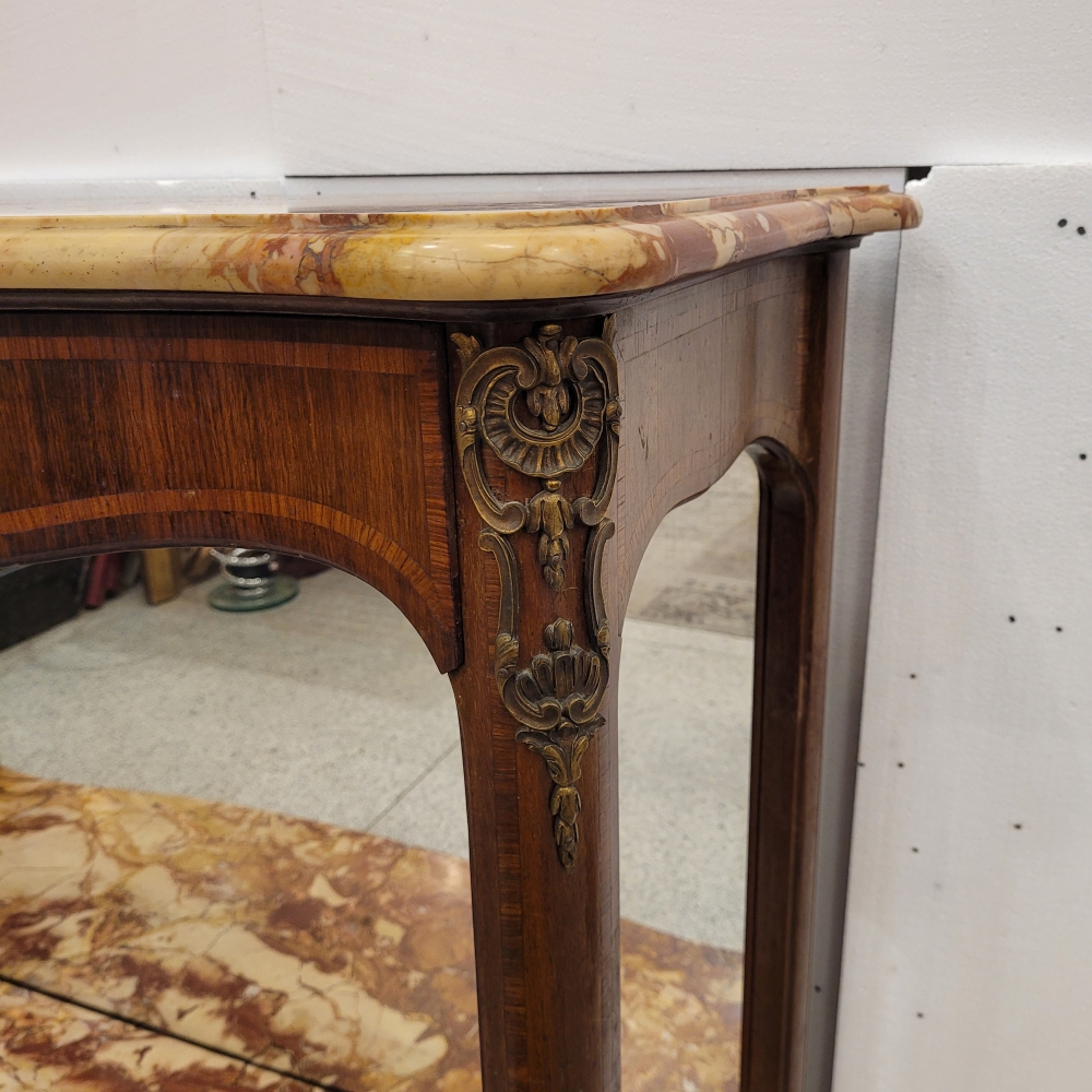 Mueble / consola, Faubourg St Honoré, palorosa, mármol y espejo, Napoleón III, Francia, siglo XIX