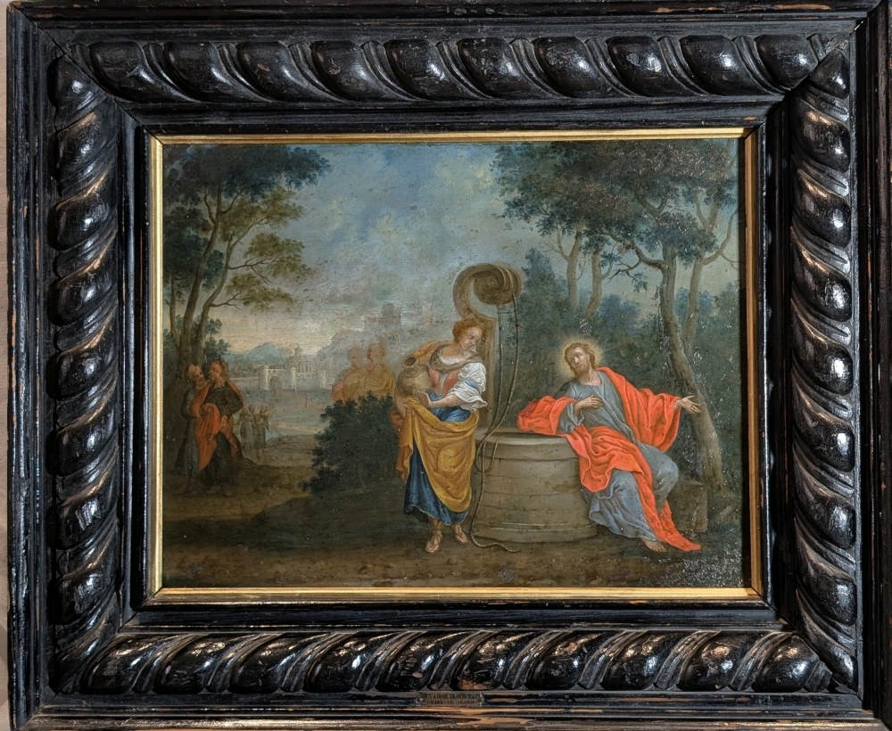 Jesus y la Samaritana en el pozo, h.1700
