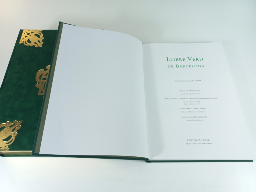 Llibre verd de Barcelona. Llibre Vert de Barcelona, Editorial Base, edición limitada e ilustrada