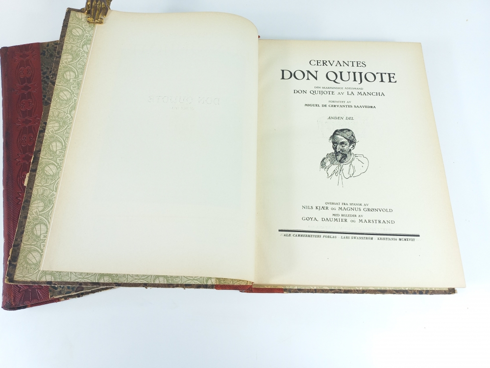 Den skarpsindige adelsmand Don Quijote av La Mancha, Miguel de Cervantes Saavedra, Kristiana, 1916