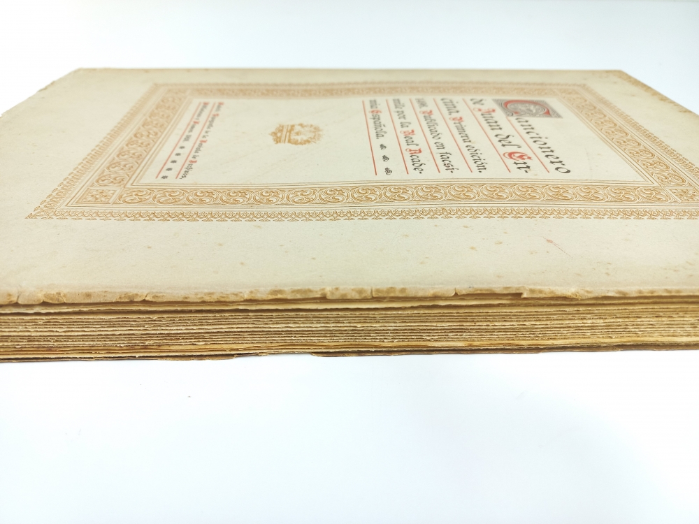 Cancionero de Juan del Encina, 1496. Facsímile Real Academia Española, Madrid 1928, primera edición facsímil del incunable
