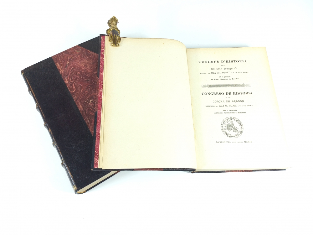 Congrés d'historia de la Corona d'Aragó dedicat al Rey En Jaume I, 2 vol., Barcelona, 1909-1910, Puig i Cadafalch
