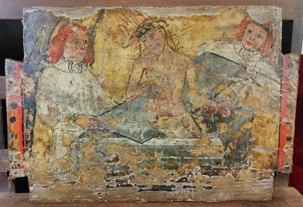 Fragmento de retablo con escena de la Resurrección, Témpera sobre tabla, Cataluña, siglos XIV-XV