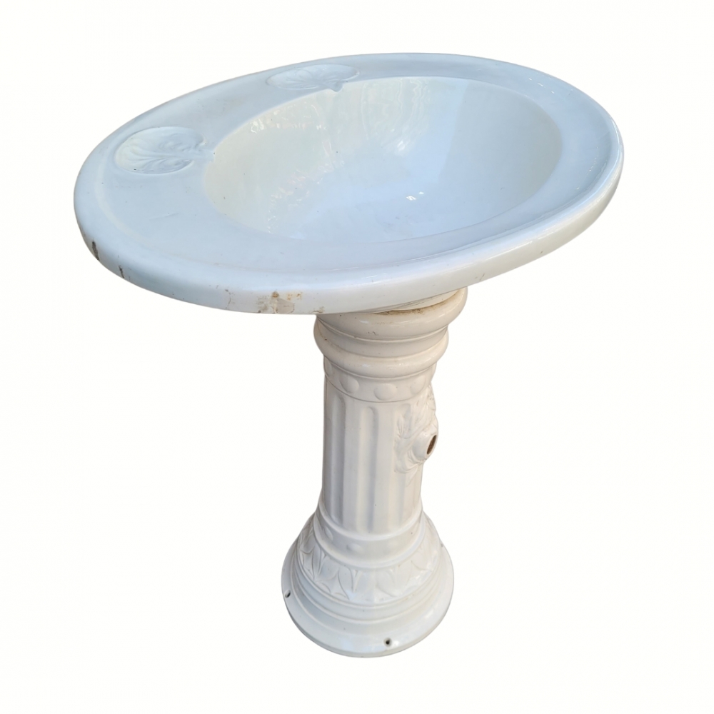 Lavabo Art Nouveau, porcelana, Francia, años 30