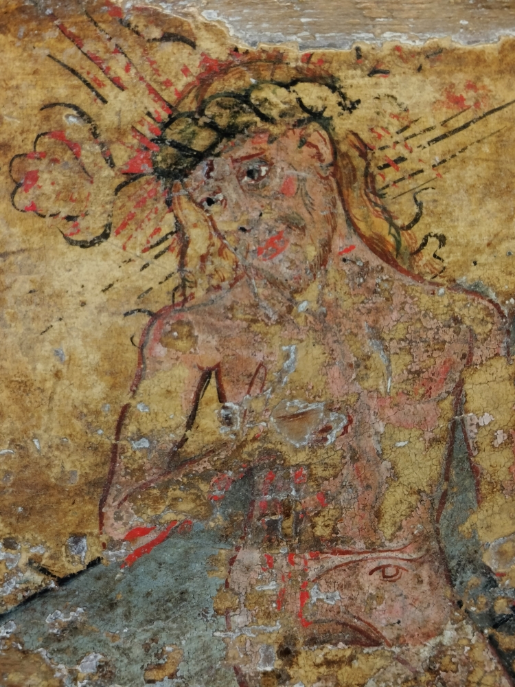 Fragmento de retablo con escena de la Resurrección, Témpera sobre tabla, Cataluña, siglos XIV-XV