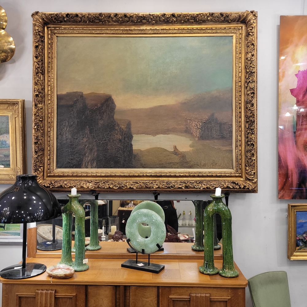 “Tigre ante un paisaje onírico”, Romanticismo, Inglaterra, siglo XIX