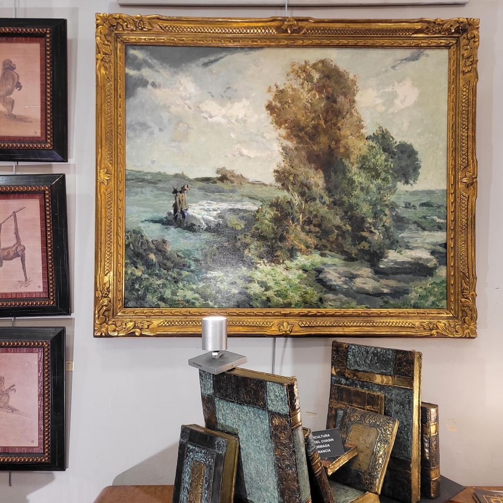 Ricard Arenys Galdón, “Paisaje con pastor”, Cataluña, España, siglo XX