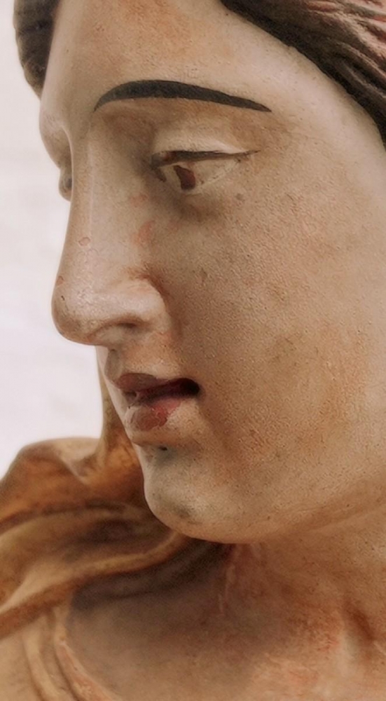 Virgen Inmaculada barroca en terracota, escuela andaluza 