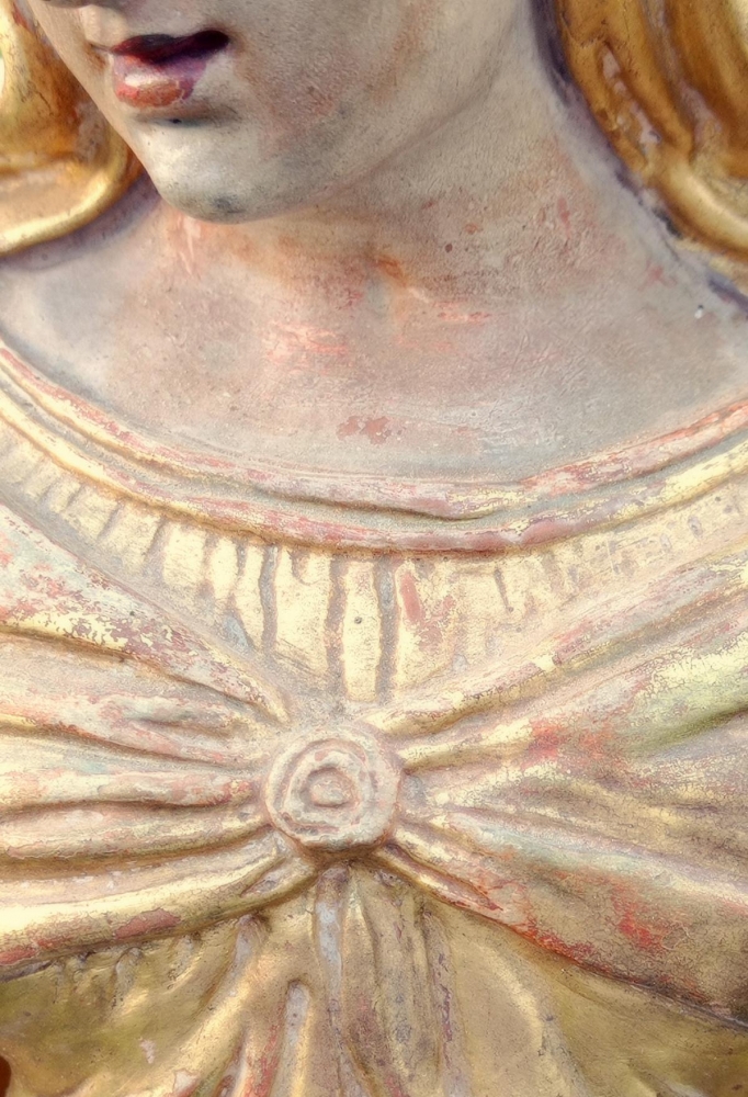 Virgen Inmaculada barroca en terracota, escuela andaluza 
