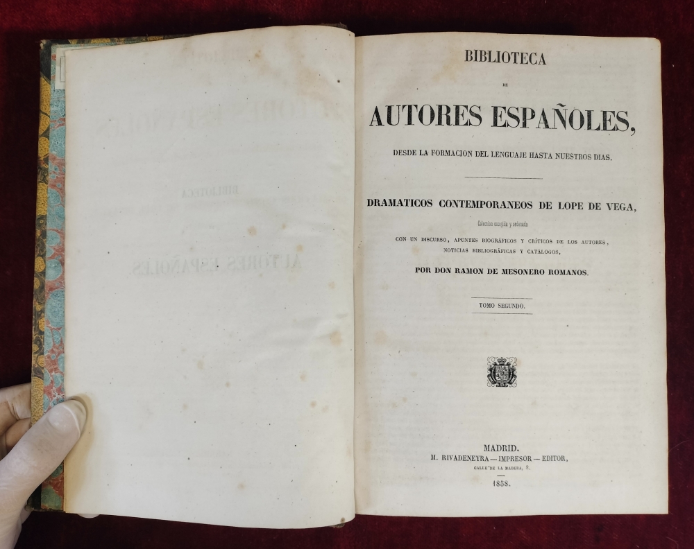 Biblioteca de autores españoles, primera edición, 57 tomos, Ed. M. Rivadeneyra, Madrid, 1846-1865