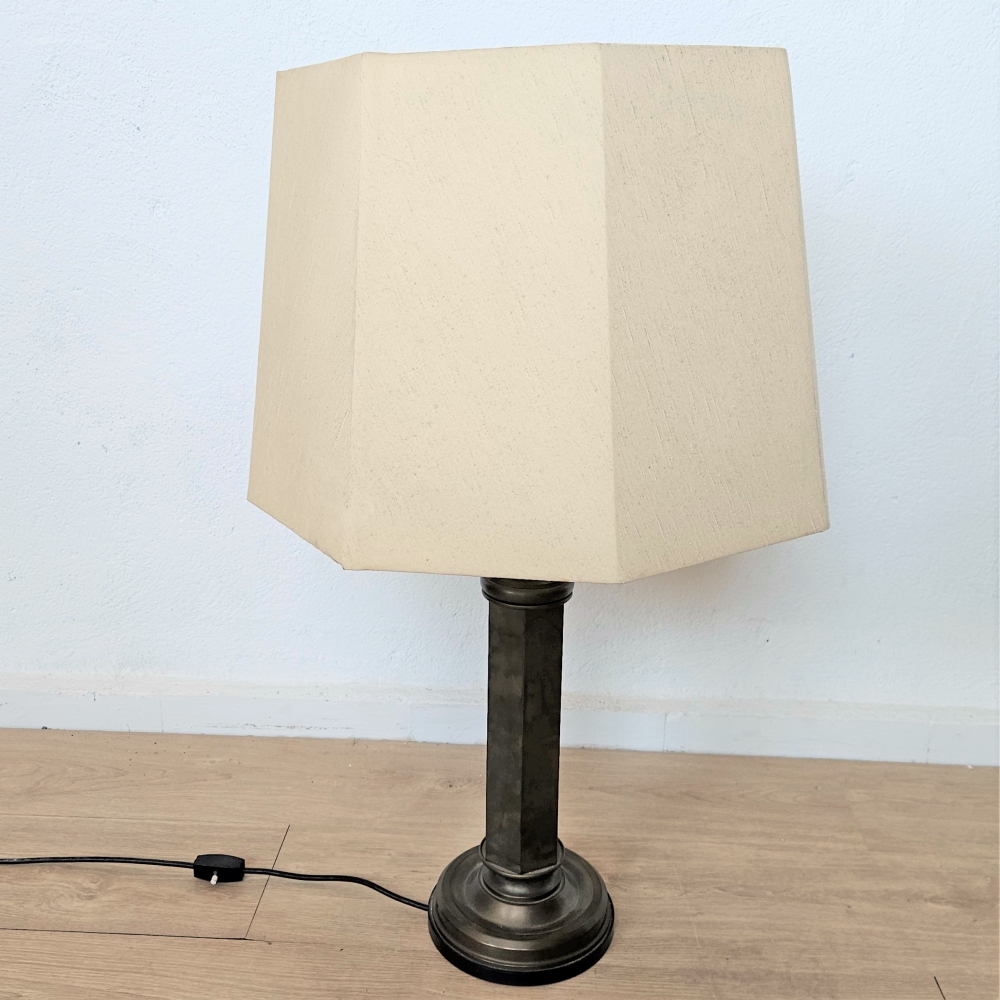 Lámpara de sobremesa art déco, latón, 1930 - 1940