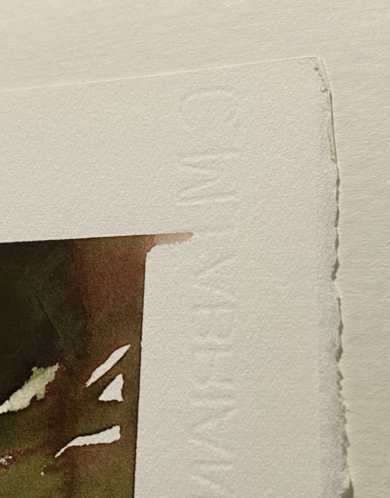 Davide Benati, acuarela firmada, 1995