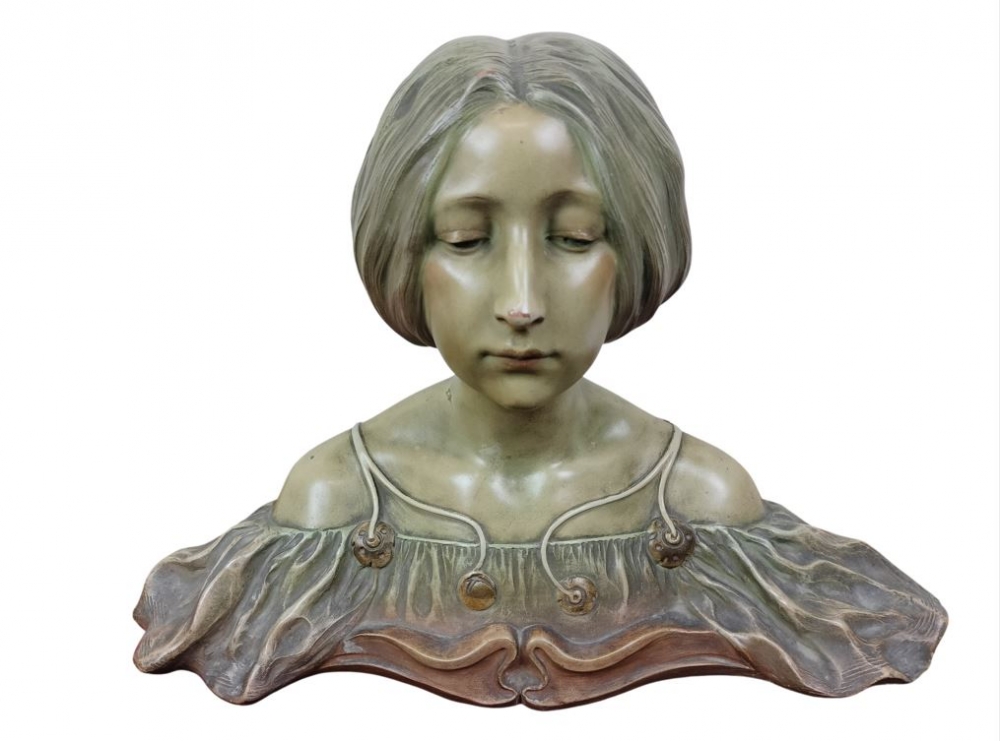 Maleïna / Maléna, Lambert Escaler, terracota policromada, España, circa 1903