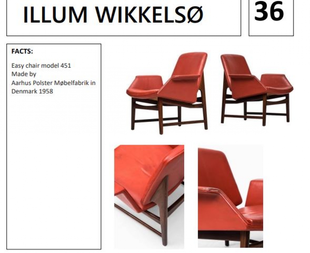  Butaca 451 Arflex, edición de los años 60, de Illum Wiikkelsø
