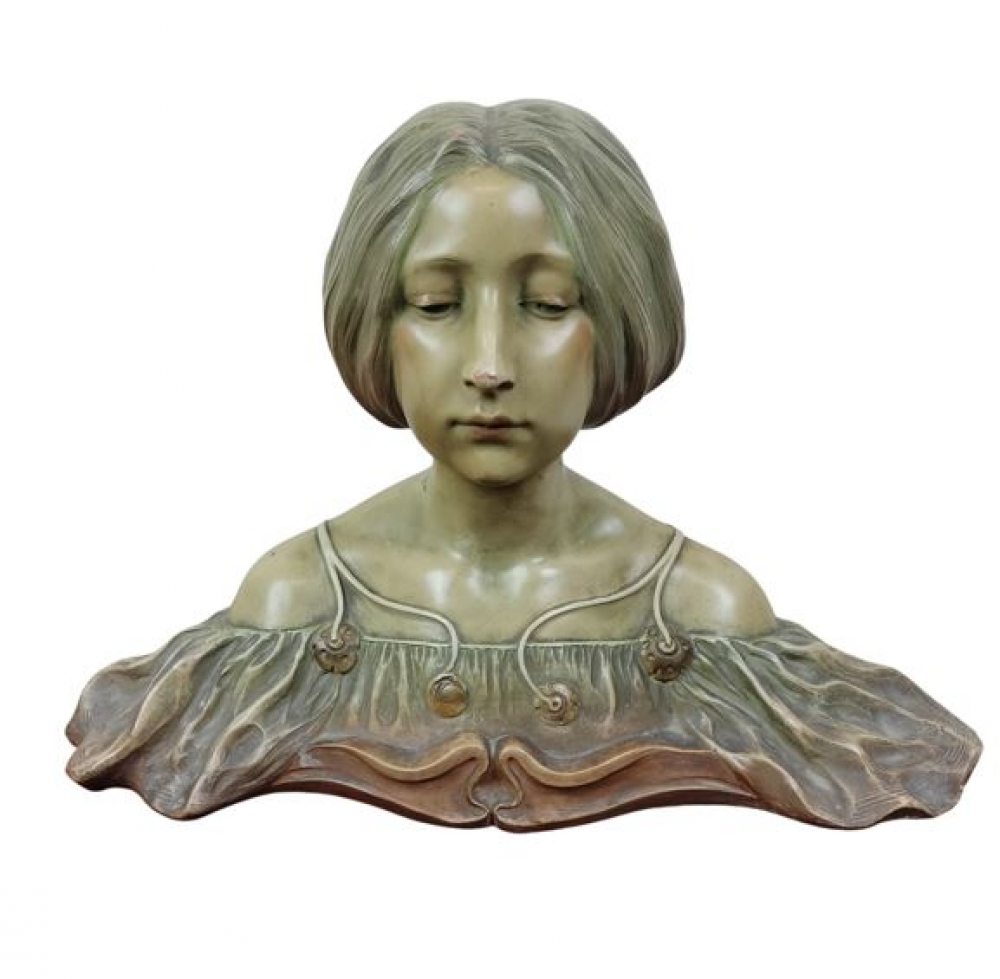Maleïna / Maléna, Lambert Escaler, terracota policromada, España, circa 1903