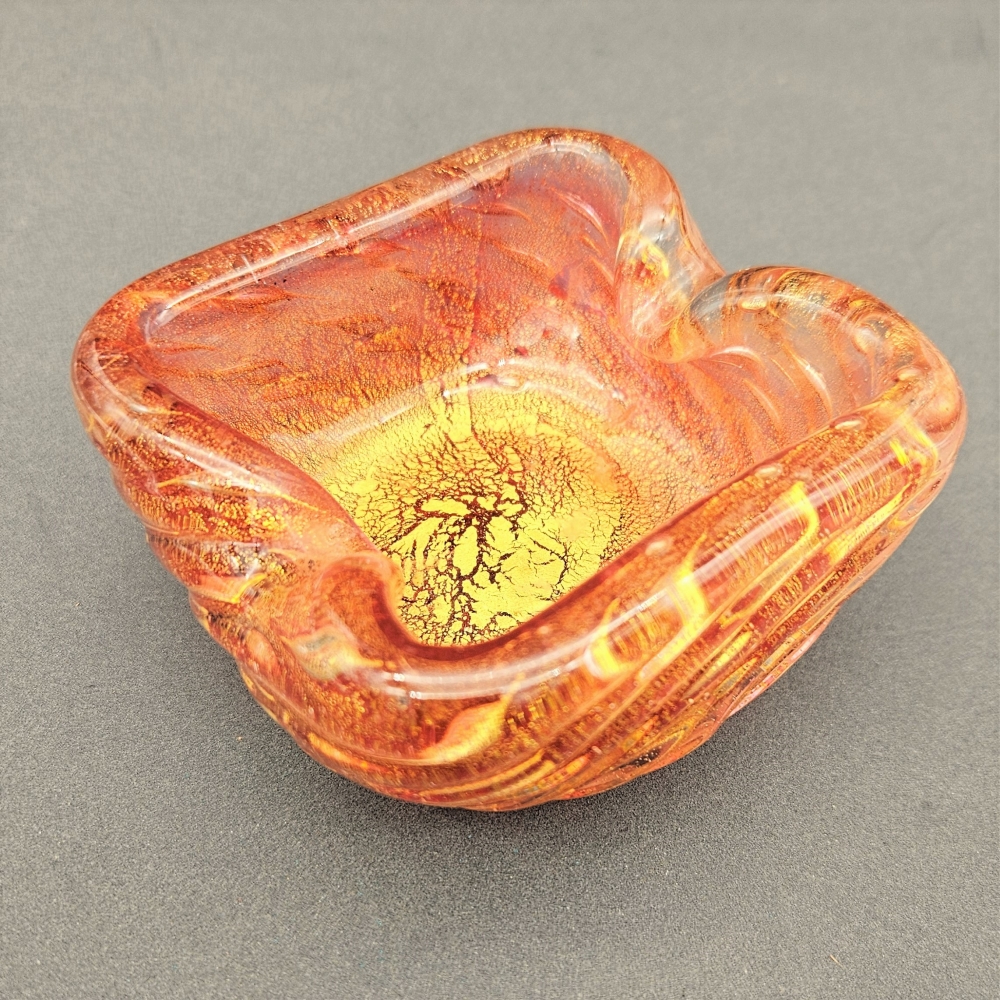 Cenicero de cristal de Ercole Barovier & Toso Murano, Italia, 1950 - 1959