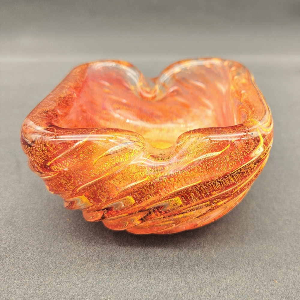 Cenicero de cristal de Ercole Barovier & Toso Murano, Italia, 1950 - 1959