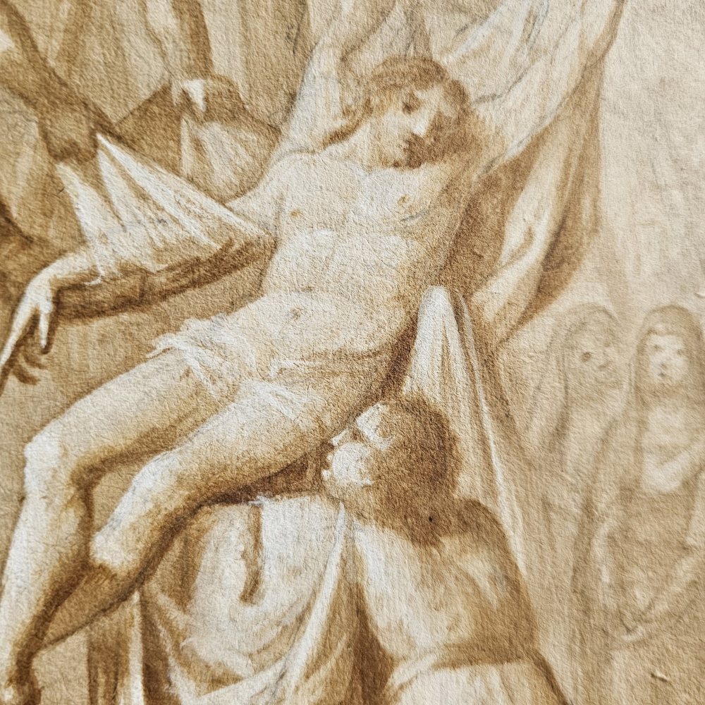 Escuela europea del siglo XIX, Descendimiento de la cruz, según Federico Barocci
