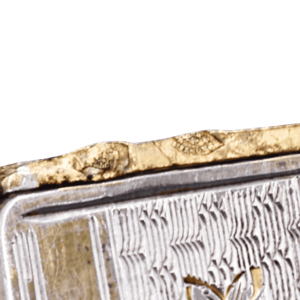 Estuche victoriano de plata para tabaco, finales del siglo XIX