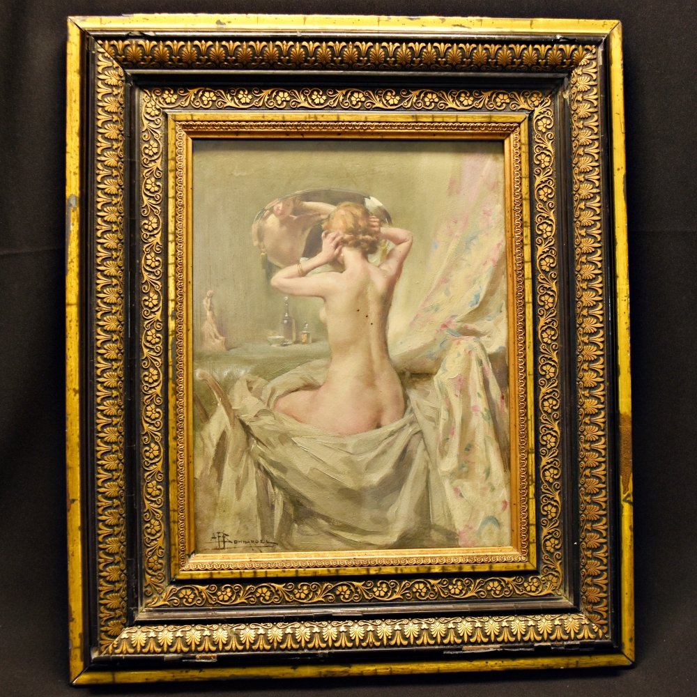 Óleo de Alexandre François Bonnardel. Francia