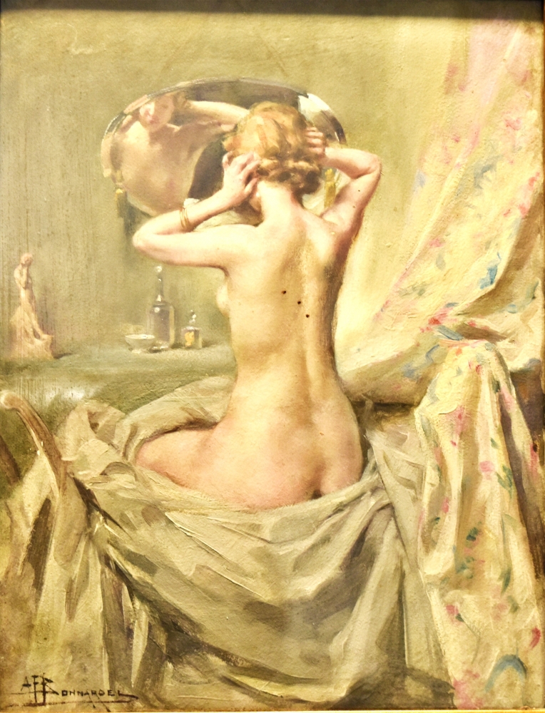 Óleo de Alexandre François Bonnardel. Francia