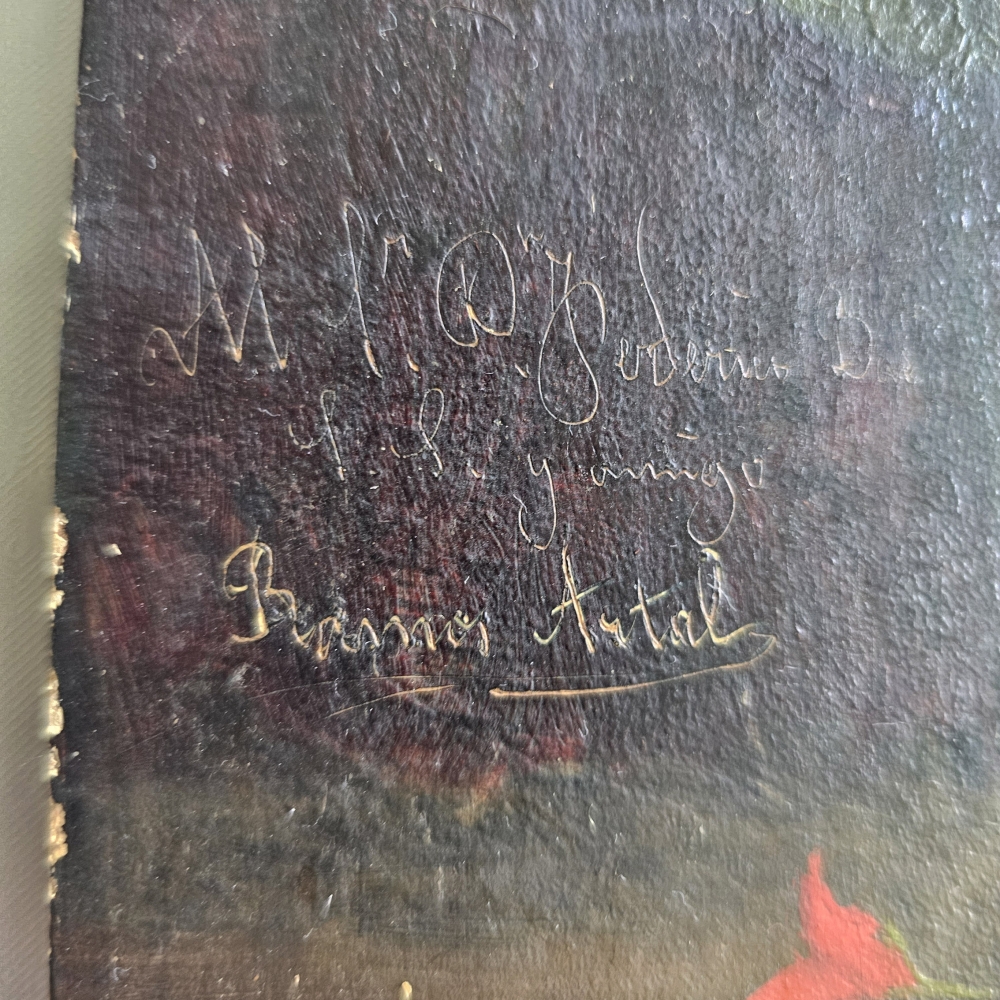 Manuel Ramos Artal, Bodegón de flores en vaso, siglo XIX