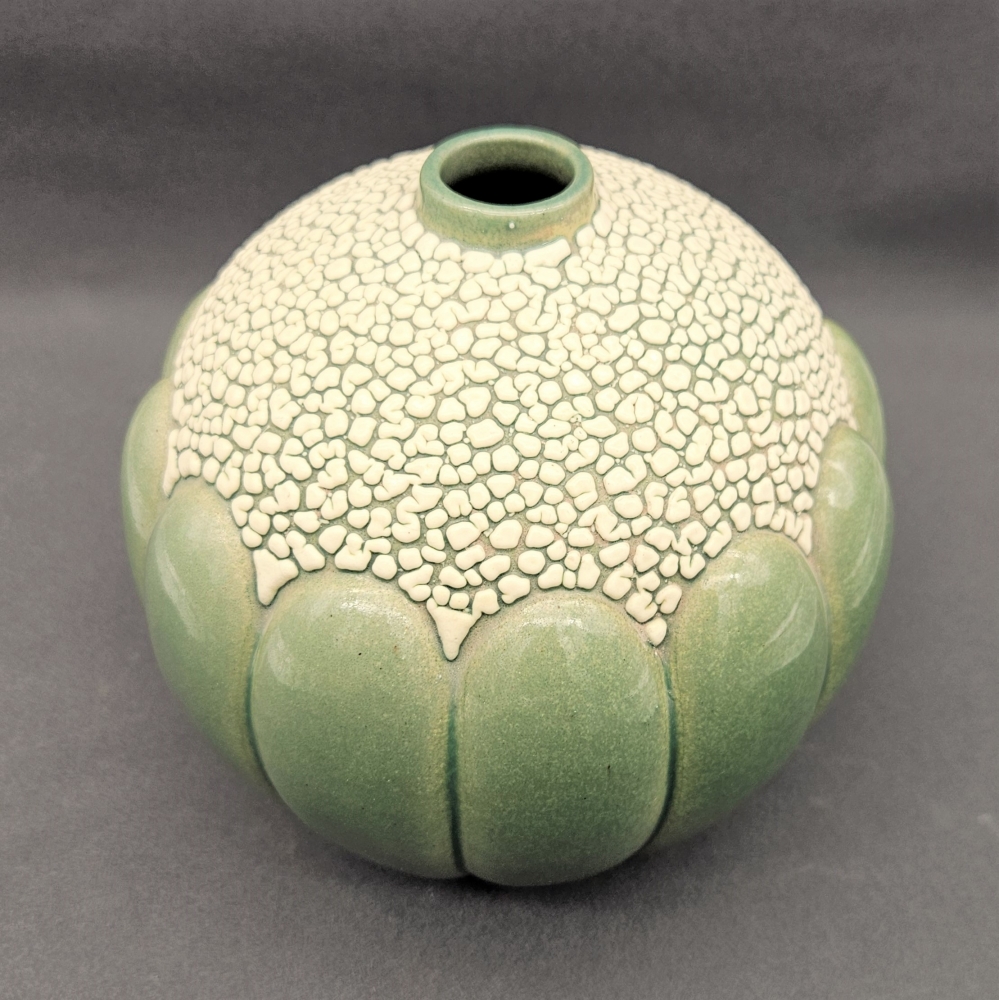 Florero art déco de cerámica de Saint-Clément, modelo 712, 1930 - 1935