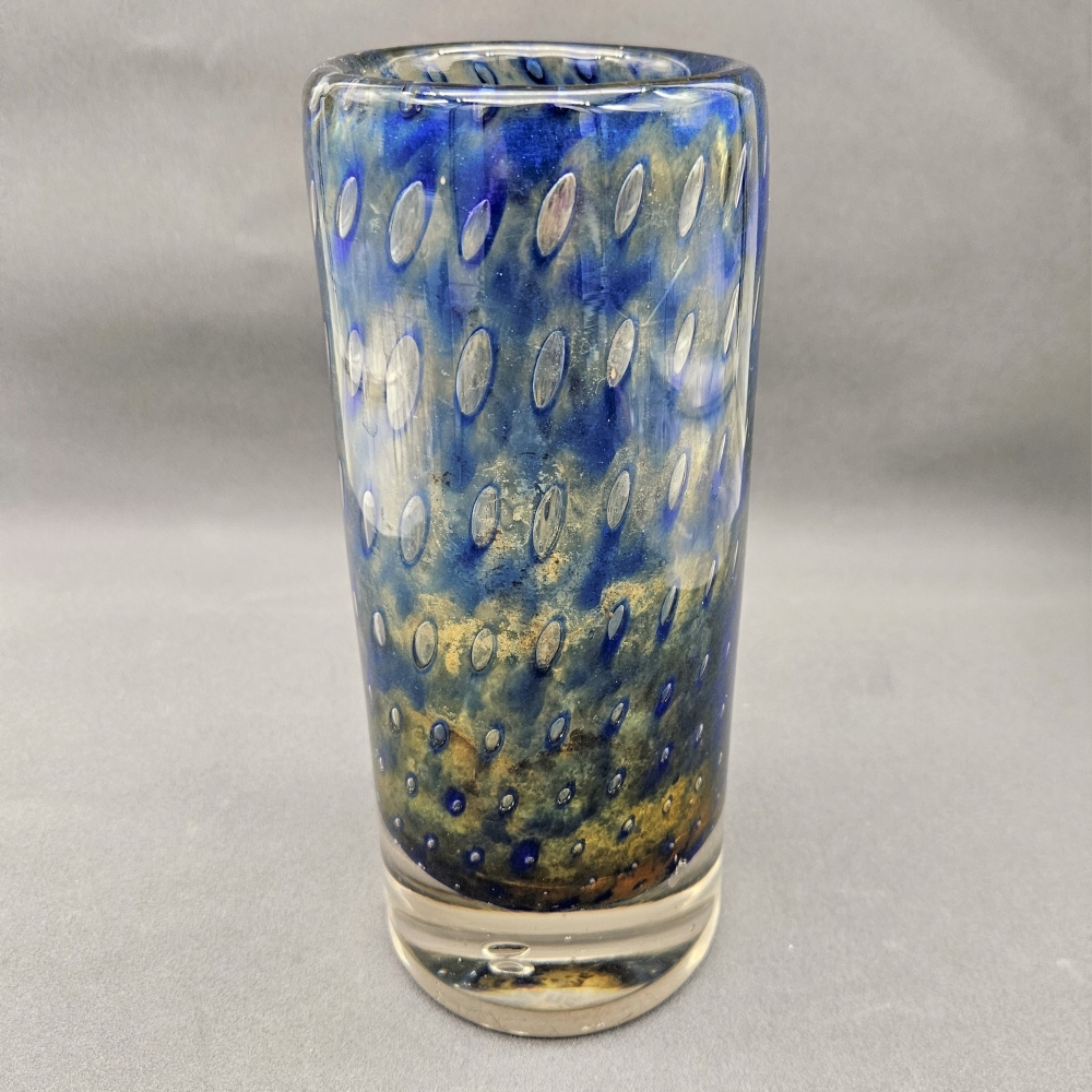 Florero vintage de cristal de Erwin Eisch Frauenau, 1960 - 1965