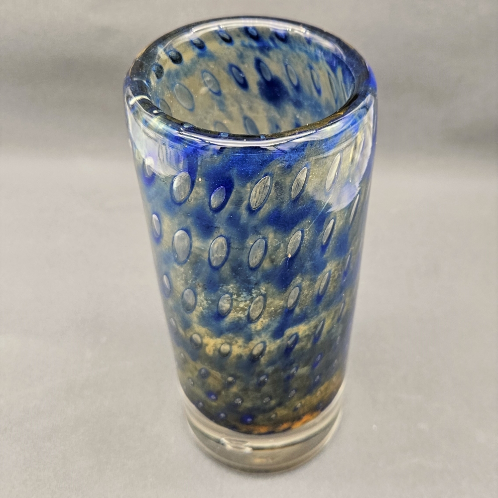 Florero vintage de cristal de Erwin Eisch Frauenau, 1960 - 1965
