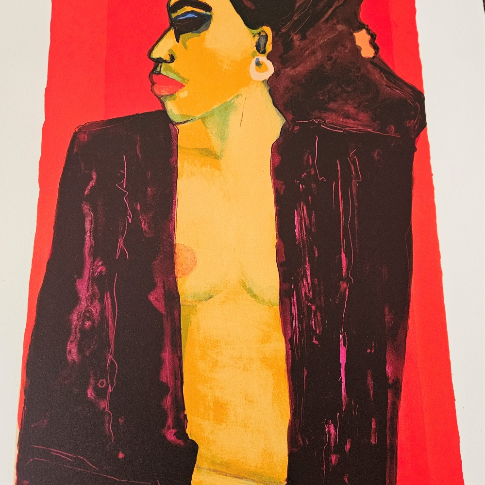 Gernot Kissel, ”Mujer”, litografía prueba de artista, 1970 - 1975