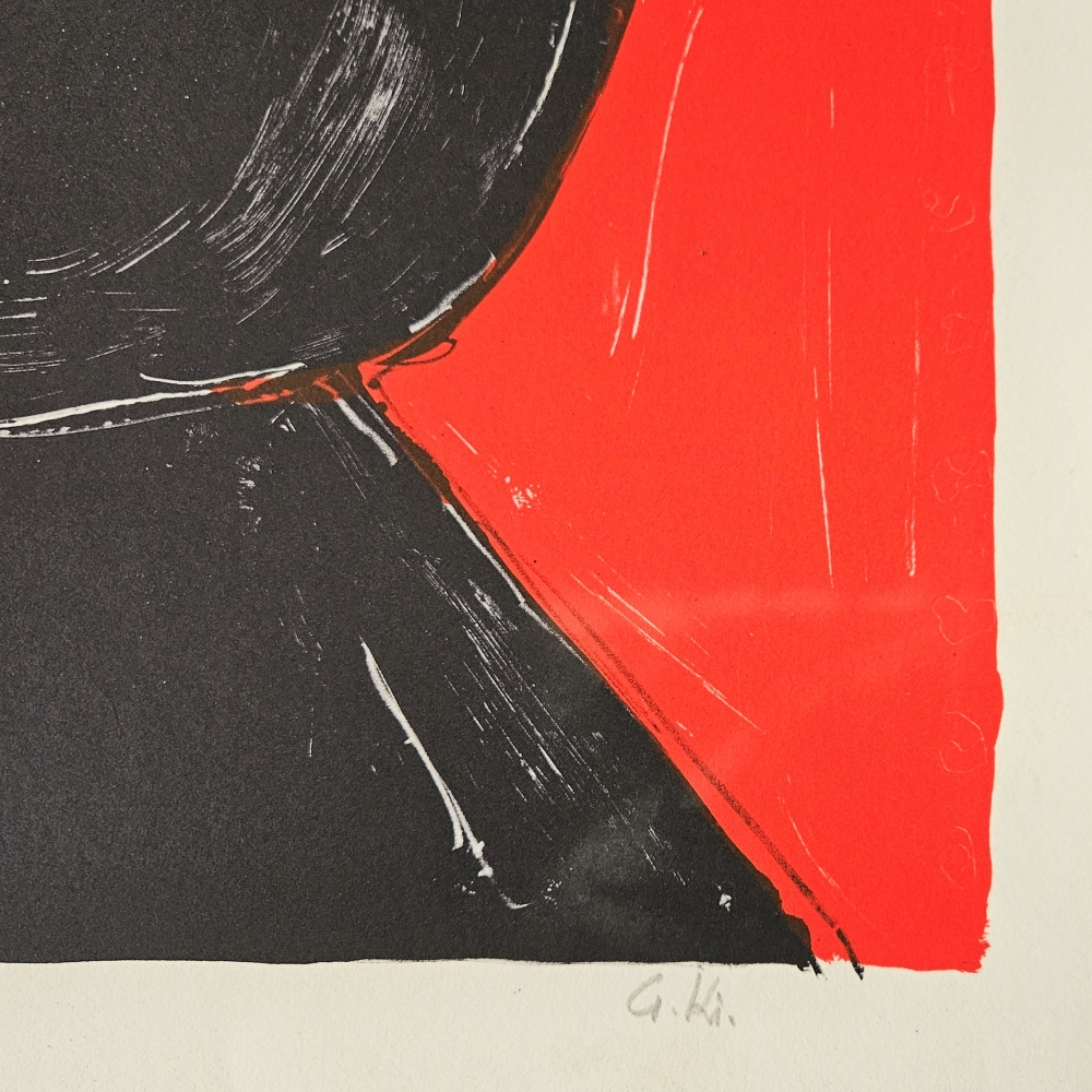Gernot Kissel, ”Mujer”, litografía prueba de artista, 1970 - 1975