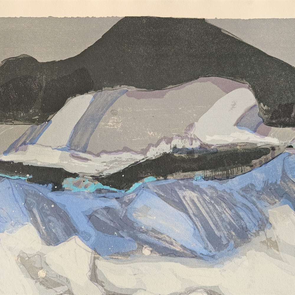 Gernot Kissel, ”Paisaje”, litografía prueba de artista, 1970 - 1975