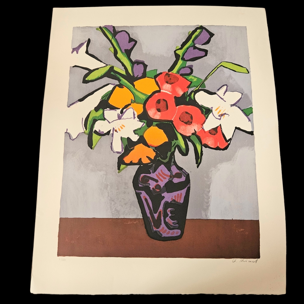 Gernot Kissel, ”Flores”, litografía 7/150, 1970 - 1975