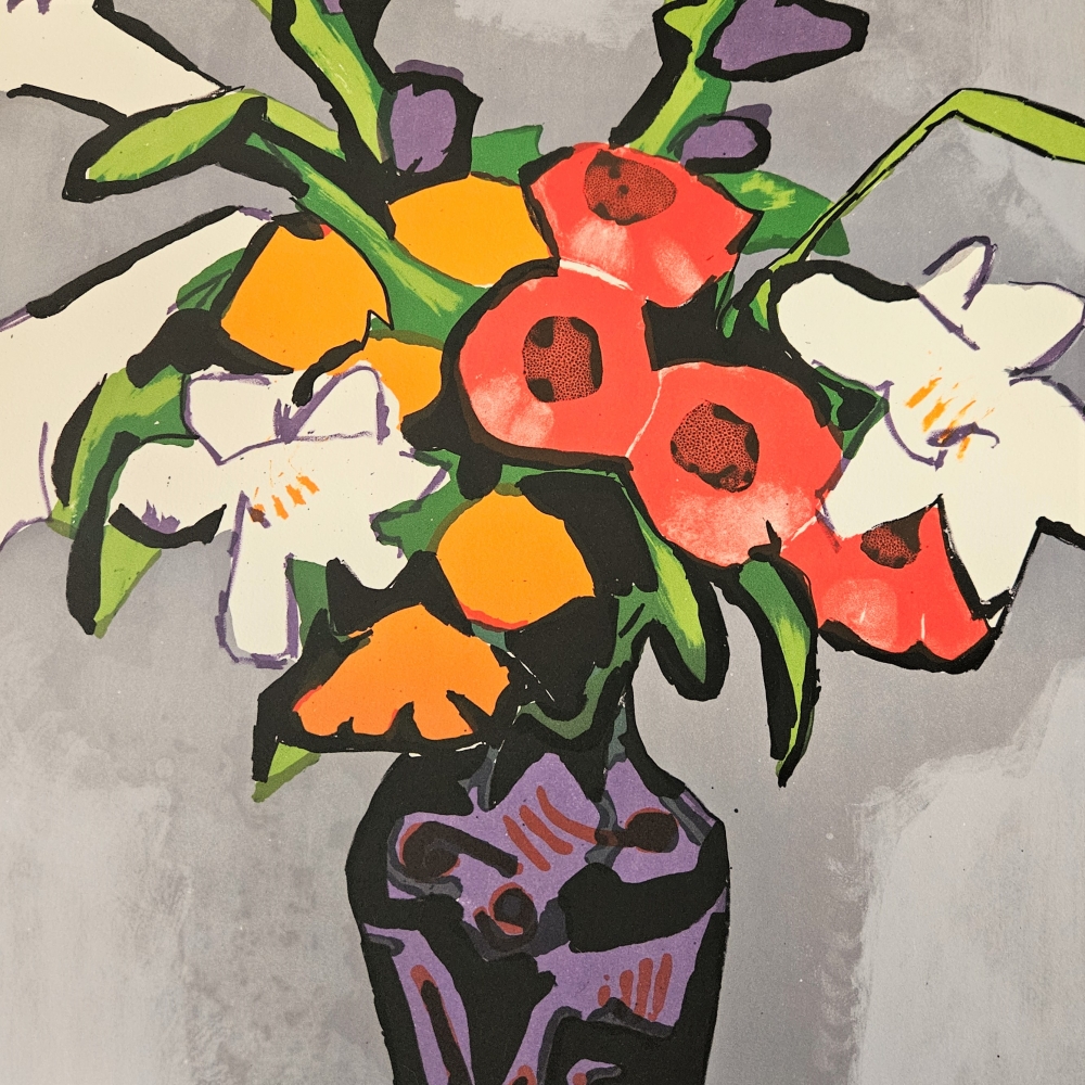 Gernot Kissel, ”Flores”, litografía 7/150, 1970 - 1975