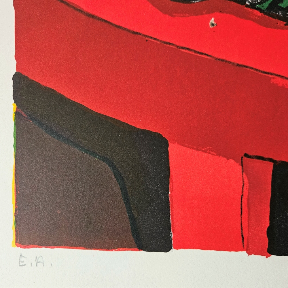 Gernot Kissel, ”Mesa con Frutas”, litografía prueba de artista, 1970 - 1975