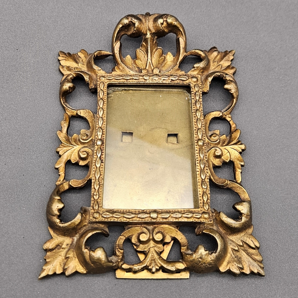 Marco de bronce rococó, estilo Luis XV, siglo XIX