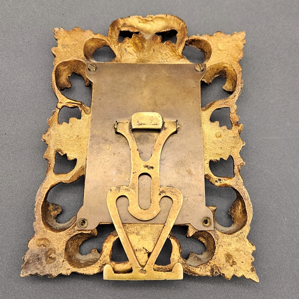 Marco de bronce rococó, estilo Luis XV, siglo XIX