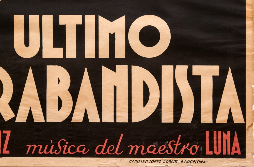 Cartel original, El último contrabandista, Miguelón - Miguel Fleta, 1933