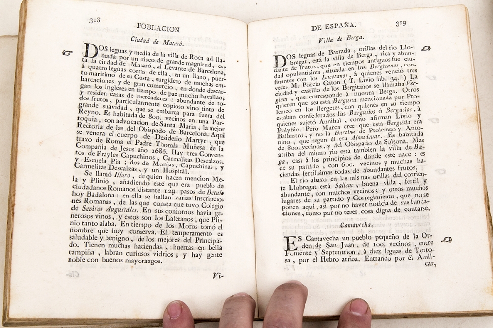 Juan Antonio de Estrada, Población general de España..., 1768