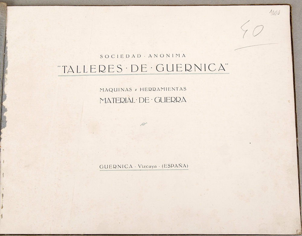 Talleres de Guernica : Material de guerra - 1936-37, Guerra civil