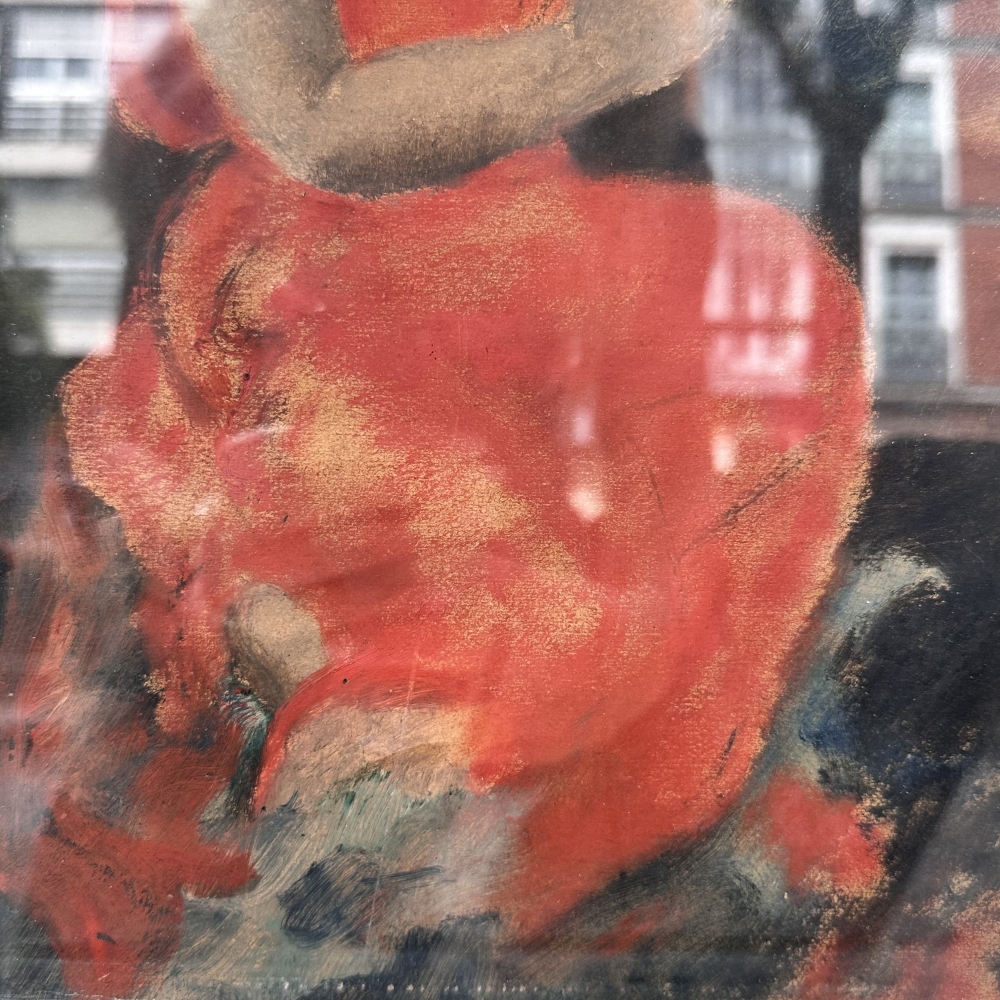 Timoteo Pérez Rubio, “Boceto de Rosa Chacel”, acuarela mixta sobre cartón, España, siglo XX