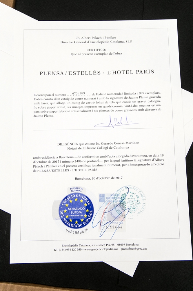 Jaume Plensa, L'Hotel Paris, 2017