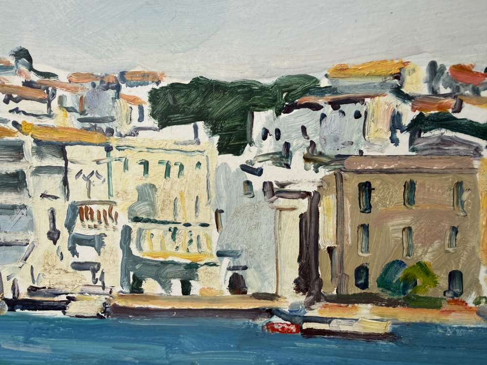 Rafael Duran Benet, Cadaqués, Costa Brava, óleo sobre tablex, siglo XX