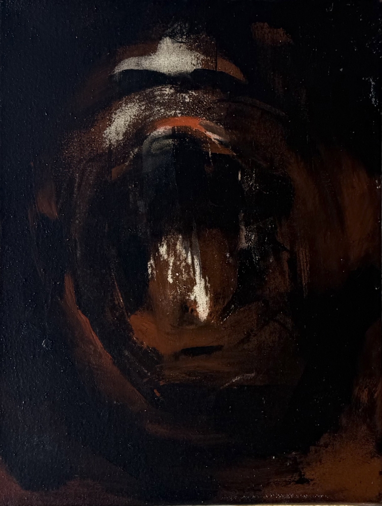 Lita Cabellut, La campesina, óleo sobre lienzo, 2003