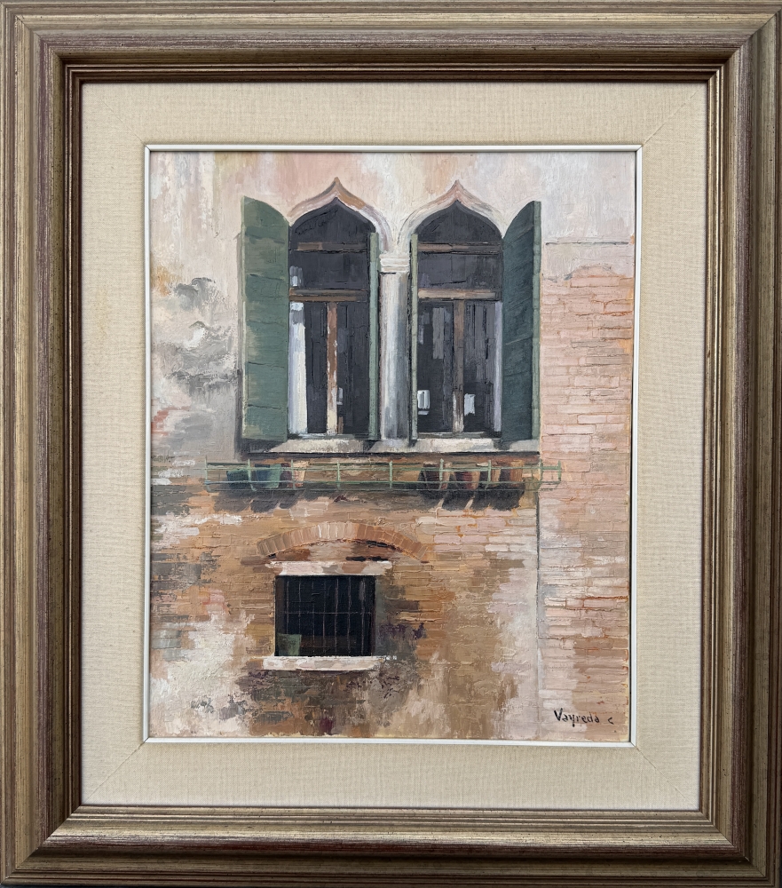 Josep Maria Vayreda Canadell, Ventanas góticas de Venecia, firmado